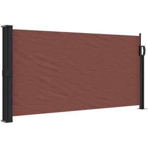 vidaXL Retractable Side Awning Outdoor Privacy Screen Shade Brown - Outdoor Privacy Screen vidaXL Retractable Side Awning Outdoor Privacy Screen Shade Brown - Outdoor Privacy Screen