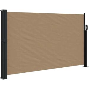 Toldo lateral retráctil vidaXL Taupe - 120x500 cm - Pantalla de privacidad exterior Toldo lateral retráctil vidaXL Taupe - 120x500 cm - Pantalla de privacidad exterior