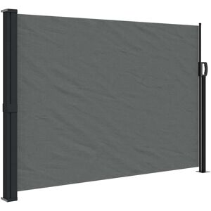 vidaXL Retractable Side Awning Anthracite 140x600 cm - Retractable Side Awning vidaXL Retractable Side Awning Anthracite 140x600 cm - Retractable Side Awning