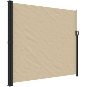 vidaXL Beige Uittrekbare Zijmarkise 180x600 cm - Buiten Privacy Scherm vidaXL Beige Uittrekbare Zijmarkise 180x600 cm - Buiten Privacy Scherm