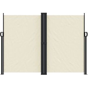 vidaXL 180x600 cm Side Awning Cream Retractable Privacy Screen vidaXL 180x600 cm Side Awning Cream Retractable Privacy Screen
