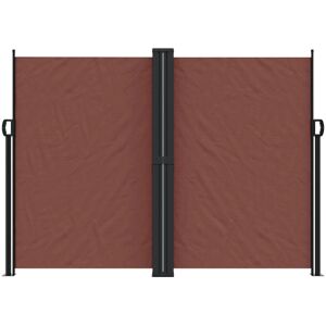 vidaXL Retractable Side Awning Brown - 180x600 cm - Garden Privacy Screen vidaXL Retractable Side Awning Brown - 180x600 cm - Garden Privacy Screen