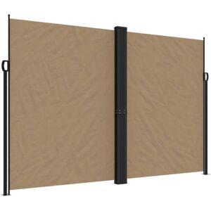 vidaXL Taupe 220x1000 cm Retractable Side Awning - Outdoor Privacy Screen vidaXL Taupe 220x1000 cm Retractable Side Awning - Outdoor Privacy Screen