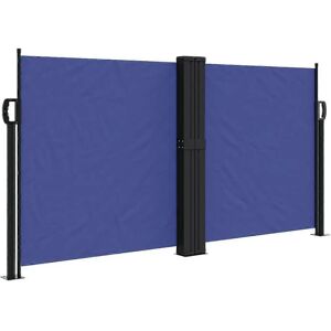 vidaXL Retractable Side Awning Blue 120x1200 cm - Outdoor Privacy Screen vidaXL Retractable Side Awning Blue 120x1200 cm - Outdoor Privacy Screen