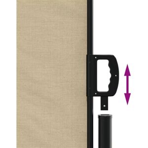 vidaXL Retractable Side Awning Beige 120x1200 cm - Side Awning vidaXL Retractable Side Awning Beige 120x1200 cm - Side Awning