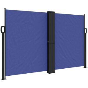 vidaXL 140x1200 cm Blue Retractable Side Awning - Side Awning vidaXL 140x1200 cm Blue Retractable Side Awning - Side Awning