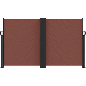 vidaXL Brown 140x1200 cm Retractable Side Awning - Side Awning vidaXL Brown 140x1200 cm Retractable Side Awning - Side Awning