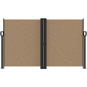 vidaXL Retractable Side Awning Taupe 140x1200 cm - Outdoor Privacy Screen vidaXL Retractable Side Awning Taupe 140x1200 cm - Outdoor Privacy Screen