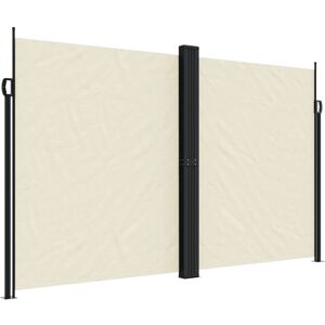 vidaXL Retractable Side Awning Cream 200x600 cm vidaXL Retractable Side Awning Cream 200x600 cm