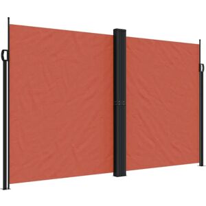 vidaXL 200 x 1200 cm Terracotta Retractable Side Awning - Side Awning vidaXL 200 x 1200 cm Terracotta Retractable Side Awning - Side Awning