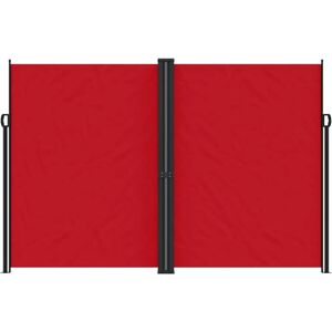 vidaXL Retractable Side Awning Outdoor Privacy Screen Shade Red 220x600 cm vidaXL Retractable Side Awning Outdoor Privacy Screen Shade Red 220x600 cm