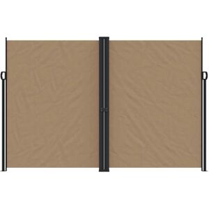 vidaXL Taupe 220x1200 cm Retractable Side Awning - Outdoor Privacy Screen vidaXL Taupe 220x1200 cm Retractable Side Awning - Outdoor Privacy Screen