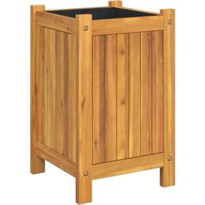 vidaXL 31x31x50 cm Garden Planter with Liner - Garden Planter vidaXL 31x31x50 cm Garden Planter with Liner - Garden Planter