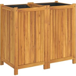 vidaXL Garden Planter - 84x42x75 cm - Solid Acacia Wood vidaXL Garden Planter - 84x42x75 cm - Solid Acacia Wood