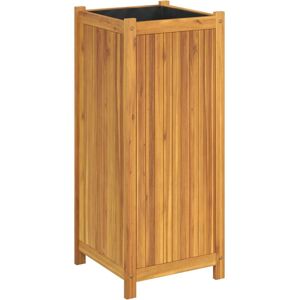 vidaXL Garden Planter 42x42x100 cm Solid Acacia Wood Outdoor Flower Pot Box vidaXL Garden Planter 42x42x100 cm Solid Acacia Wood Outdoor Flower Pot Box