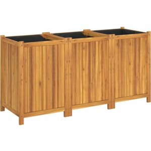 vidaXL Garden Planter 150x50x75cm Acacia Wood Outdoor Flower Pot Box vidaXL Garden Planter 150x50x75cm Acacia Wood Outdoor Flower Pot Box