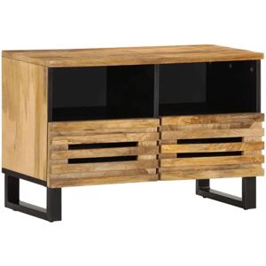 vidaXL TV Cabinet 70x34x46 cm Solid Wood Rough Mango - TV Cabinet vidaXL TV Cabinet 70x34x46 cm Solid Wood Rough Mango - TV Cabinet