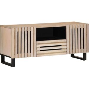 vidaXL Mango Wood TV Cabinet - 100x34x46 cm - Industrial Style vidaXL Mango Wood TV Cabinet - 100x34x46 cm - Industrial Style