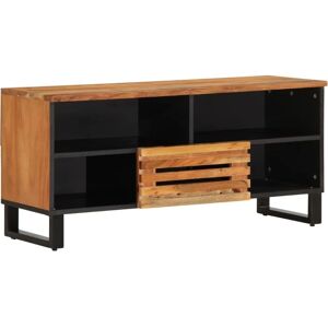 vidaXL 100x34x46 cm Solid Acacia Wood TV Cabinet - Industrial Style Storage vidaXL 100x34x46 cm Solid Acacia Wood TV Cabinet - Industrial Style Storage