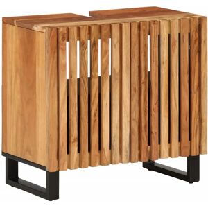 vidaXL Brunt akasjetræ badvaskekabinet - Moderne oppbevaringsløsning vidaXL Brunt akasjetræ badvaskekabinet - Moderne oppbevaringsløsning