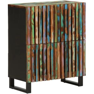 vidaXL Multi-colour Acacia Wood Sideboard - Sideboard Storage Cupboard vidaXL Multi-colour Acacia Wood Sideboard - Sideboard Storage Cupboard