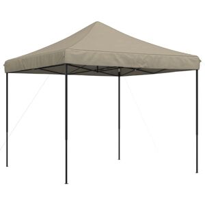 vidaXL Foldable Party Tent Taupe - Party tent vidaXL Foldable Party Tent Taupe - Party tent