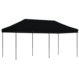 vidaXL Black Foldable Party Tent 580x292x315 cm vidaXL Black Foldable Party Tent 580x292x315 cm