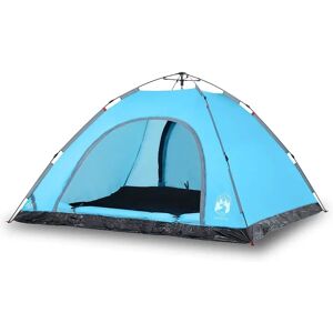vidaXL Cort de camping ușor albastru pentru 5 persoane - Cort vidaXL Cort de camping ușor albastru pentru 5 persoane - Cort