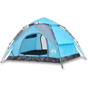vidaXL Camping Tent Dome Blue 3-4 Person Waterproof Lightweight vidaXL Camping Tent Dome Blue 3-4 Person Waterproof Lightweight