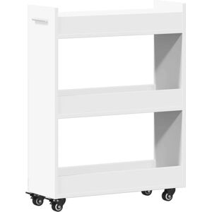 vidaXL White 60x22x79cm Engineered Wood Cabinet - Storage Furniture vidaXL White 60x22x79cm Engineered Wood Cabinet - Storage Furniture