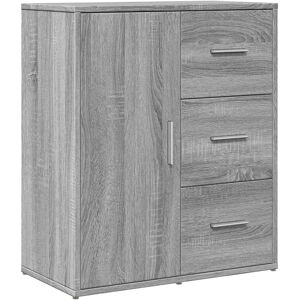 vidaXL Grey Sonoma Sideboard 60x31x70 cm Engineered Wood vidaXL Grey Sonoma Sideboard 60x31x70 cm Engineered Wood