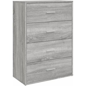 vidaXL Grauer Sonoma Sideboard - Wohnzimmer Stauraum vidaXL Grauer Sonoma Sideboard - Wohnzimmer Stauraum
