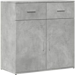 vidaXL Concrete Grey Sideboard - Storage Cabinet - 79x38x80 cm - Engineered Wood vidaXL Concrete Grey Sideboard - Storage Cabinet - 79x38x80 cm - Engineered Wood