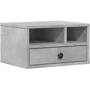 vidaXL Concrete Grey Printer Stand - Printer Table Office Desk File Organizer vidaXL Concrete Grey Printer Stand - Printer Table Office Desk File Organizer