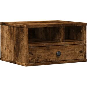 vidaXL Printer Stand Smoked Oak 40x32x22.5 cm - Printer Stand vidaXL Printer Stand Smoked Oak 40x32x22.5 cm - Printer Stand