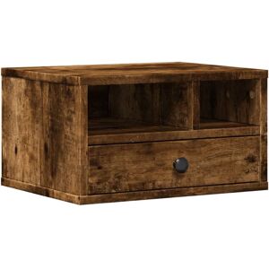 vidaXL Printer Stand Smoked Oak 40x32x22.5 cm - Printer Stand vidaXL Printer Stand Smoked Oak 40x32x22.5 cm - Printer Stand