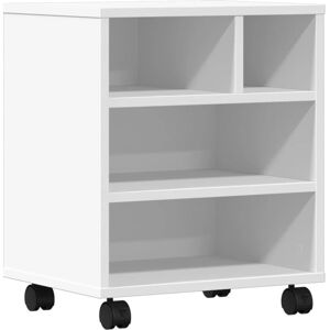 vidaXL White Printer Stand with Wheels - Printer Stand vidaXL White Printer Stand with Wheels - Printer Stand