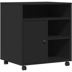 vidaXL Printer Stand with Wheels - Black, 60x50x67 cm - Printer Type vidaXL Printer Stand with Wheels - Black, 60x50x67 cm - Printer Type