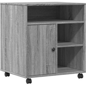 vidaXL Printer Stand - Grey Sonoma - Printer Stand vidaXL Printer Stand - Grey Sonoma - Printer Stand