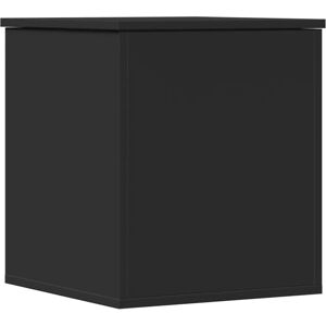 vidaXL Storage Box Black 40x42x46 cm Engineered Wood - Storage Box vidaXL Storage Box Black 40x42x46 cm Engineered Wood - Storage Box