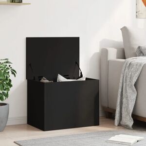 vidaXL Storage Box Black - Engineered Wood - 60x42x46 cm - Storage Type vidaXL Storage Box Black - Engineered Wood - 60x42x46 cm - Storage Type