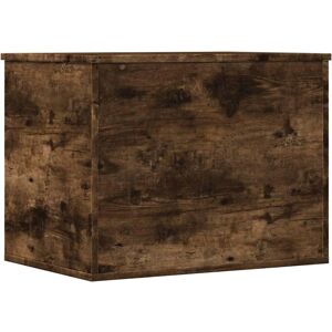 vidaXL Storage Box Smoked Oak - 60x42x46 cm - Storage Box vidaXL Storage Box Smoked Oak - 60x42x46 cm - Storage Box