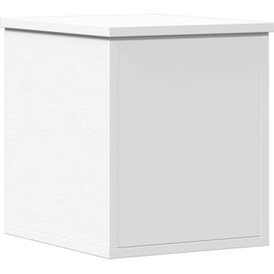 vidaXL Storage Box - Engineered Wood White 30x35x35 cm - Storage Chest vidaXL Storage Box - Engineered Wood White 30x35x35 cm - Storage Chest