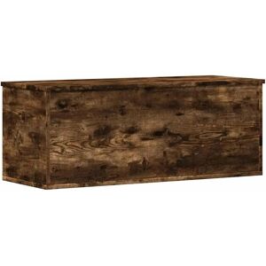 vidaXL Storage Box Smoked Oak 90x35x35 cm - Storage Box vidaXL Storage Box Smoked Oak 90x35x35 cm - Storage Box