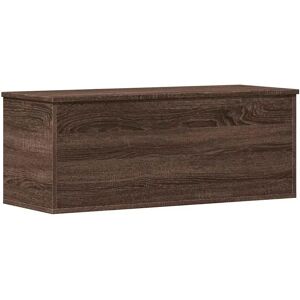 vidaXL Storage Box Brown Oak 90x35x35 cm Engineered Wood - Storage Box vidaXL Storage Box Brown Oak 90x35x35 cm Engineered Wood - Storage Box
