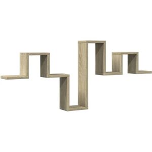 vidaXL Sonoma Oak Wall Shelf - Wall Storage Rack - 104.5x10x43 cm vidaXL Sonoma Oak Wall Shelf - Wall Storage Rack - 104.5x10x43 cm