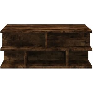 vidaXL Smoked Oak Coffee Table - 70x70x29 cm - Coffee Table vidaXL Smoked Oak Coffee Table - 70x70x29 cm - Coffee Table