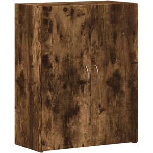vidaXL File Cabinet Smoked Oak 60x32x77.5 cm - File Cabinet vidaXL File Cabinet Smoked Oak 60x32x77.5 cm - File Cabinet