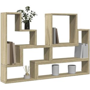 vidaXL Sonoma Oak Wall Shelf 96x12x64 Cm - Wall Shelf vidaXL Sonoma Oak Wall Shelf 96x12x64 Cm - Wall Shelf