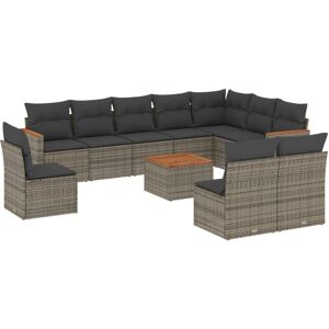 VidaXL Gartenset - Grau - Modulare Sofa VidaXL Gartenset - Grau - Modulare Sofa